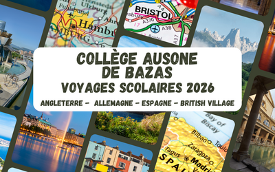 Image du projet VOYAGES SCOLAIRES 2026