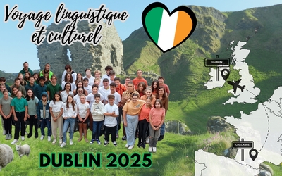 Image du projet Dublin 2025 pour les élèves de Chalabre