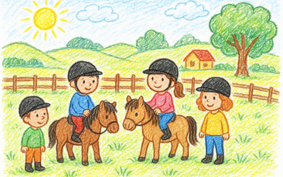 Image du projet Les grandes sections de Fonteny en classe poney !