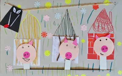 Image du projet Kamishibaï du conte détourné "Les 3 petits cochons"