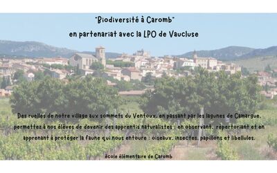 Image du projet "Biodiversité à Caromb" partenariat LPO