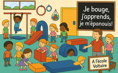 Image du projet A l'école Voltaire, je bouge, j'apprends, je m'épanouis!