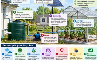 Image du projet Système d’arrosage autonome pour une serre