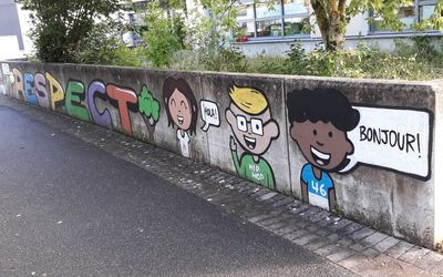 Image du projet Projet graffiti à l'école Pierre et Marie Curie !