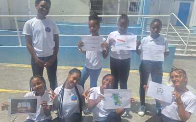 Image du projet "English camp" sans l'avion pour le collège de Sainte-Luce, Martinique!