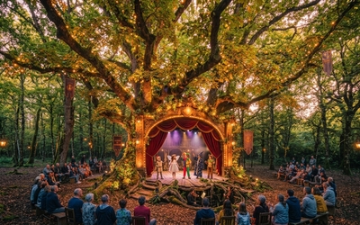 Image du projet L'école du châtaignier monte sur les planches