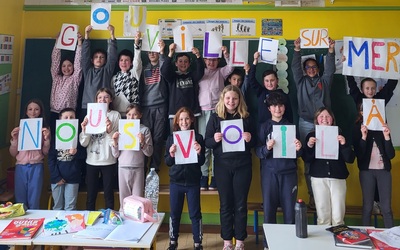Image du projet Les écoliers de St Germain la campagne à Gouville sur mer 