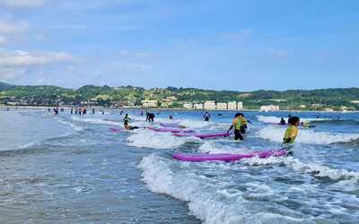 Image du projet Jean Jaurès surf sur la vague basque