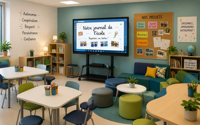 Image du projet Classe flexible et numérique – Journal de l’école