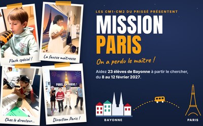 Image du projet Mission Paris pour les CM1-CM2 du Prissé