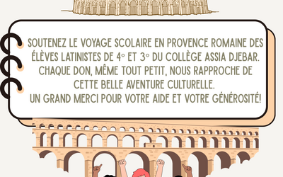 Image du projet Emmenons les latinistes d'Assia Djebar en voyage !