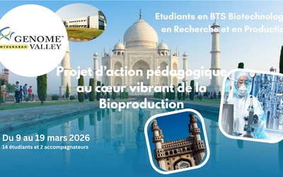 Image du projet Etudiants en Biotechnologies au cœur de la Bioproduction en Inde
