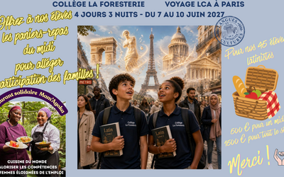 Image du projet Séjour LCA à Paris pour les élèves du Collège La Foresterie