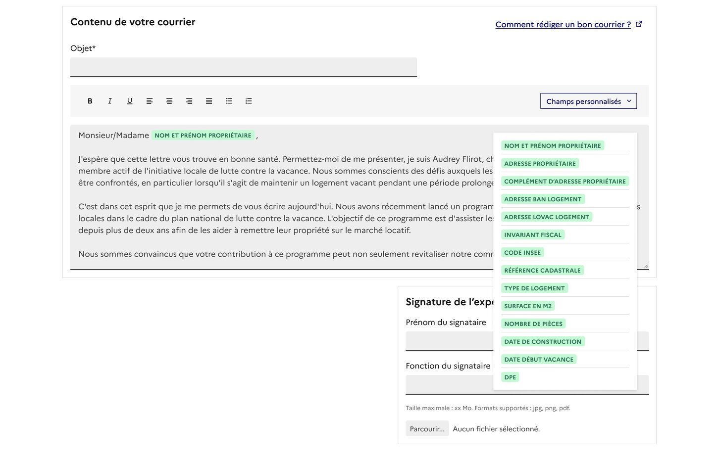 Visuel écran campagnes