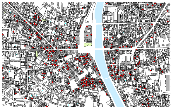 Cartographie des logements vacants dans le centre-ville de Laval