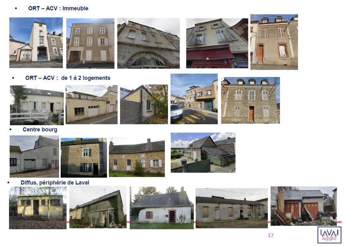 Photos des bâtiments ayant fait l'objet d'une visite