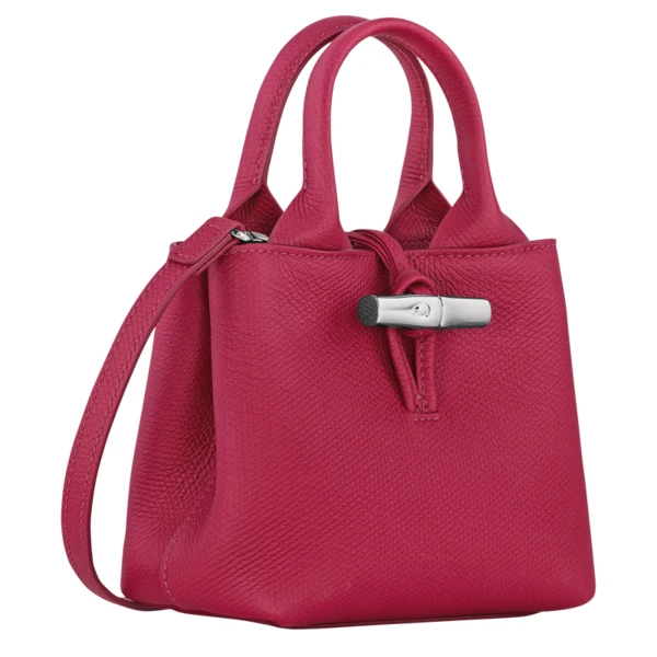 Sac à main XS Le Roseau Cuir - Betterave 