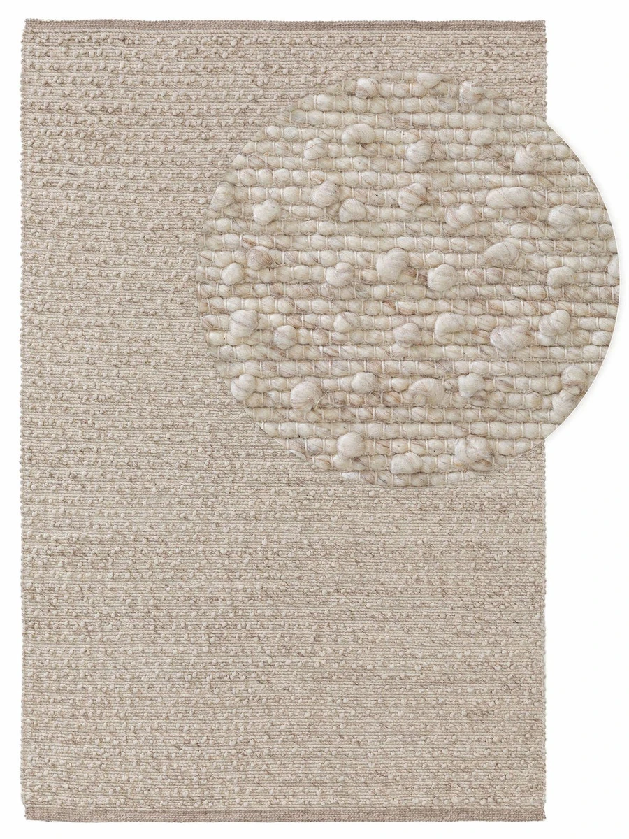 Wollteppich Lana Beige 120x170 cm