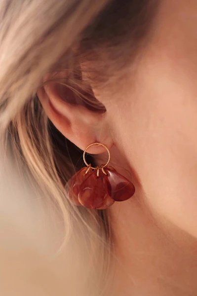 Boucles d'Oreilles Salsa - Caramel