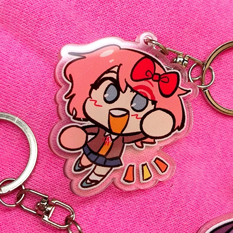 DDLC doki literature club acrylic keychain