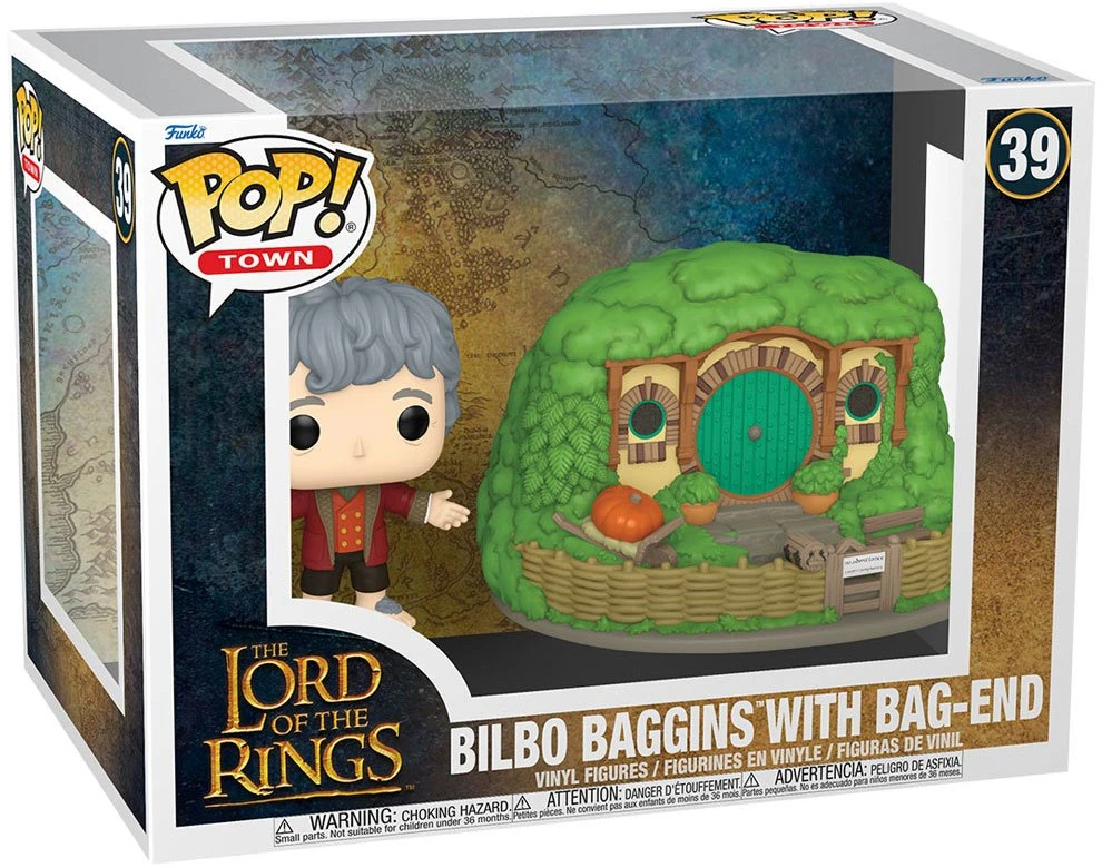 Figurine Pop Le Seigneur des Anneaux #39 pas cher : Bilbo Baggins avec Cul-de-Sac