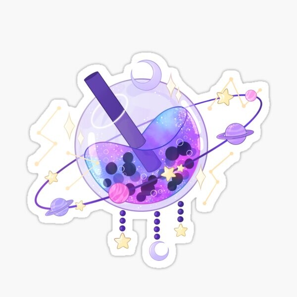Thé aux bulles Galaxy | Sticker