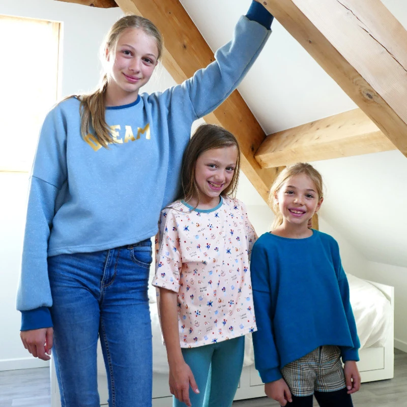 HOONY - Tee-shirt ou sweat oversize pour fille - 2 au 16 ans