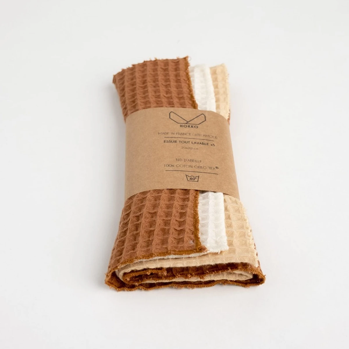 Essuie tout lavable camel x5 | HOKKO