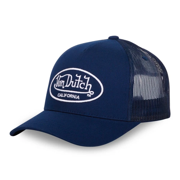 Casquette Vondutch Bleue Trucker Strapback / Boucle LOF