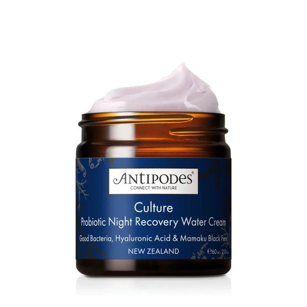 Gel Crème de Nuit Réparateur aux Probiotiques Culture - Fraîcheur & Éclat