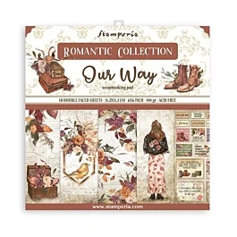 SUPER OFFRE **40%** Set De Scrapbooking Romantic Our Way Stamperia 15x15cm
