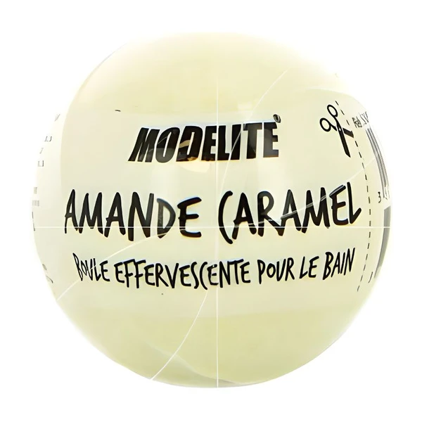 Modelite - Bombe effervescente pour le bain - Amande Caramel - 35gr
