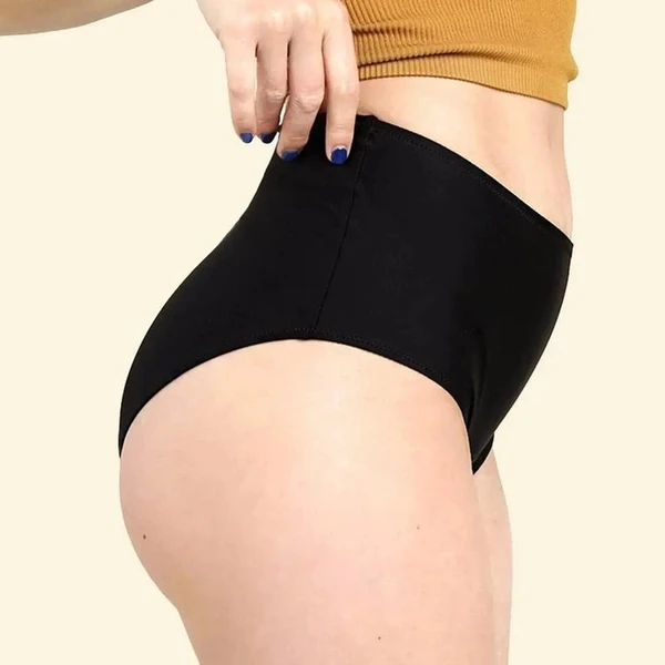 Culotte Menstruelle Super Clara Noire - Flux Abondant