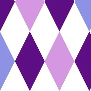 harlequin diamond purple lavender Fabric | Spoonflower