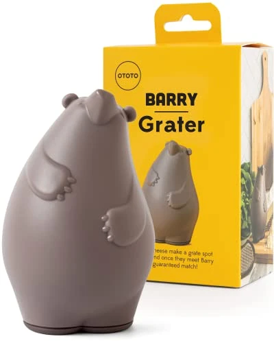 OTOTO Barry The Box Cheese Grater - Compact Stainless Steel Grater, Kitchen Grater, Cheese Shredder, Vegetable Grater, Food Grater &amp; Shredder - Fun Kitchen Gadget