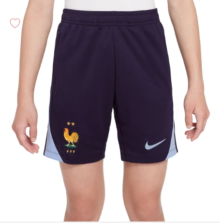 Short d'entraînement de football enfant Equipe de France 2024