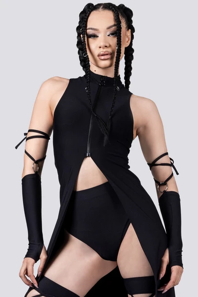 Black Cut Out Maxi Dress