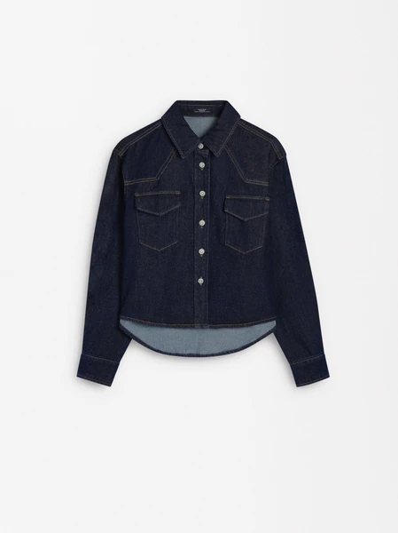 Chemise en jean à manches longues Bleu | Parfois
