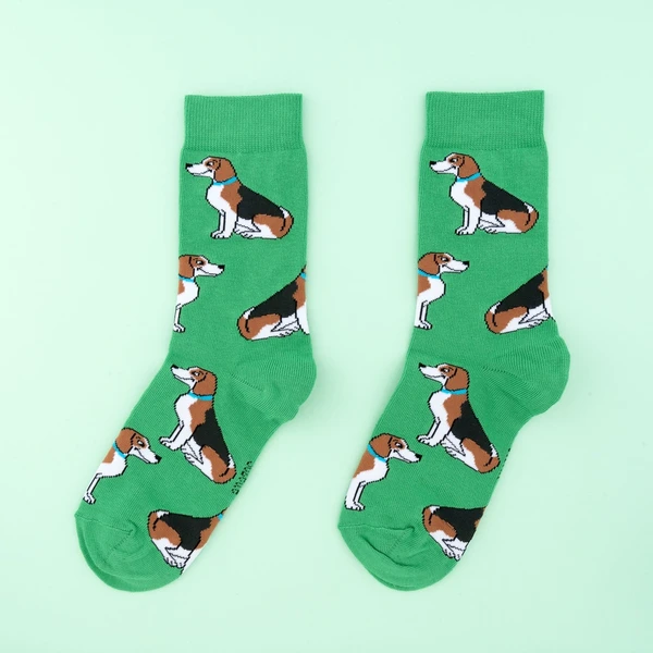 Beagle Dog Patterned Socks