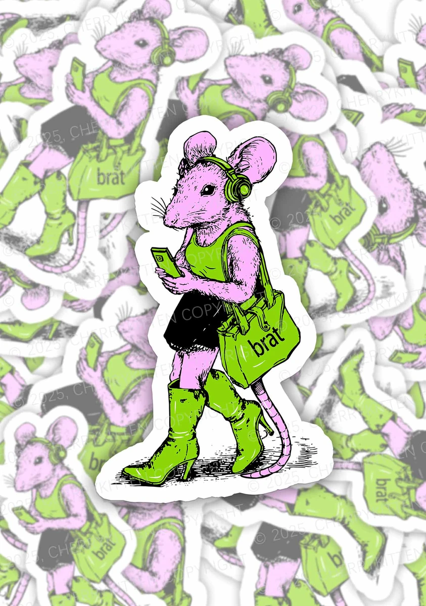 Brat Girl 1Pc Y2K Sticker Cherrykitten