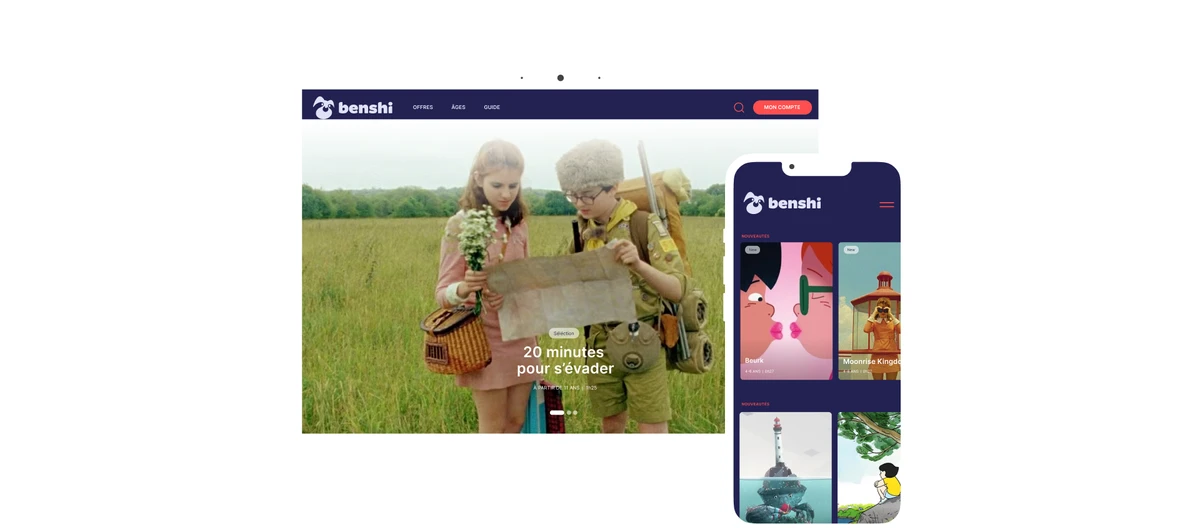 Abonnement annuel Benshi | Films pour enfants à partir de 3 ans en streaming