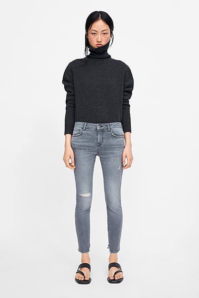 JEAN Z1975 SKINNY À DÉCHIRURES