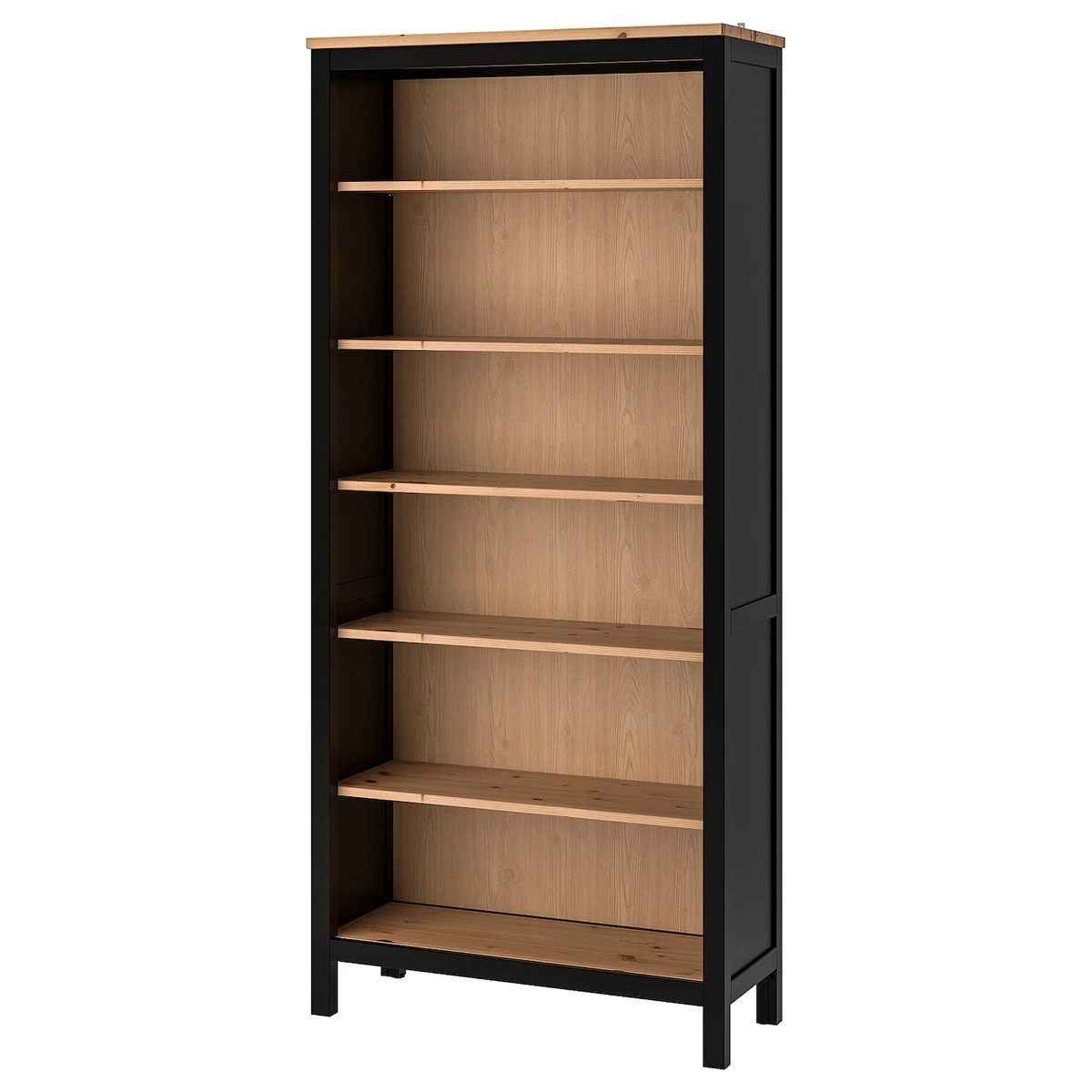 HEMNES Bibliothèque - brun noir/brun clair 90x197 cm