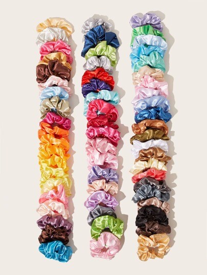 60 pièces Chouchou en satin