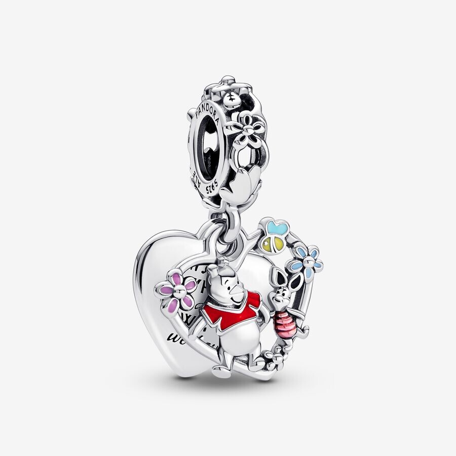 Charm Pendant Double Disney Winnie L’Ourson & Porcinet