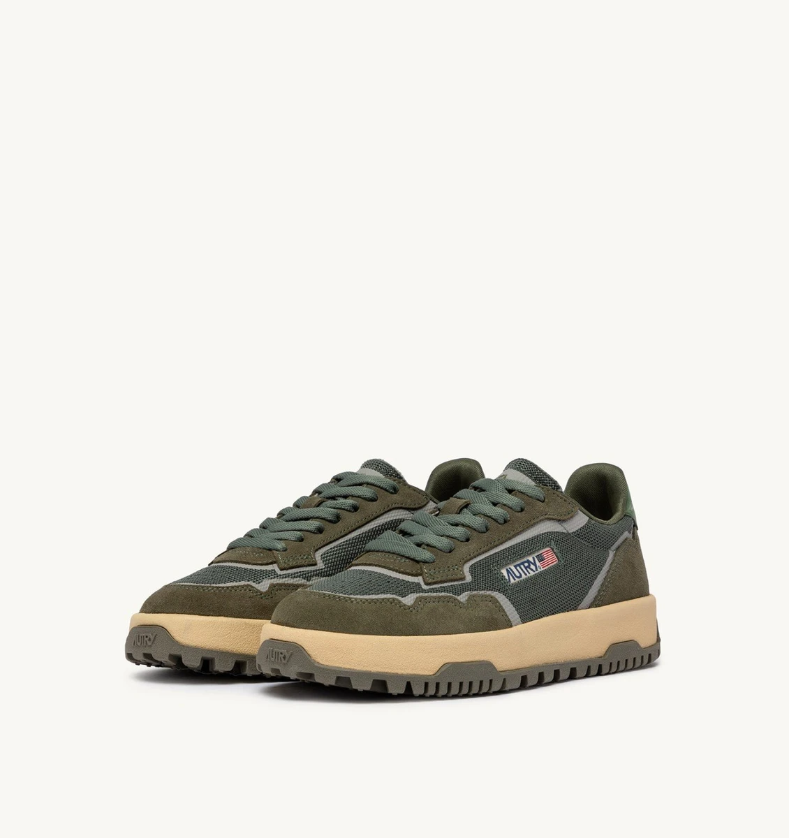 BASKETS WILDPACE LOW EN TISSU ET DAIM SCHIO ET MILITARY