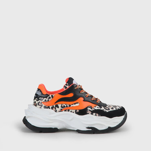 Eyza Sneakers cuir léopard jaune,noir,fluo acheter à BUFFALO en ligne | BUFFALO®