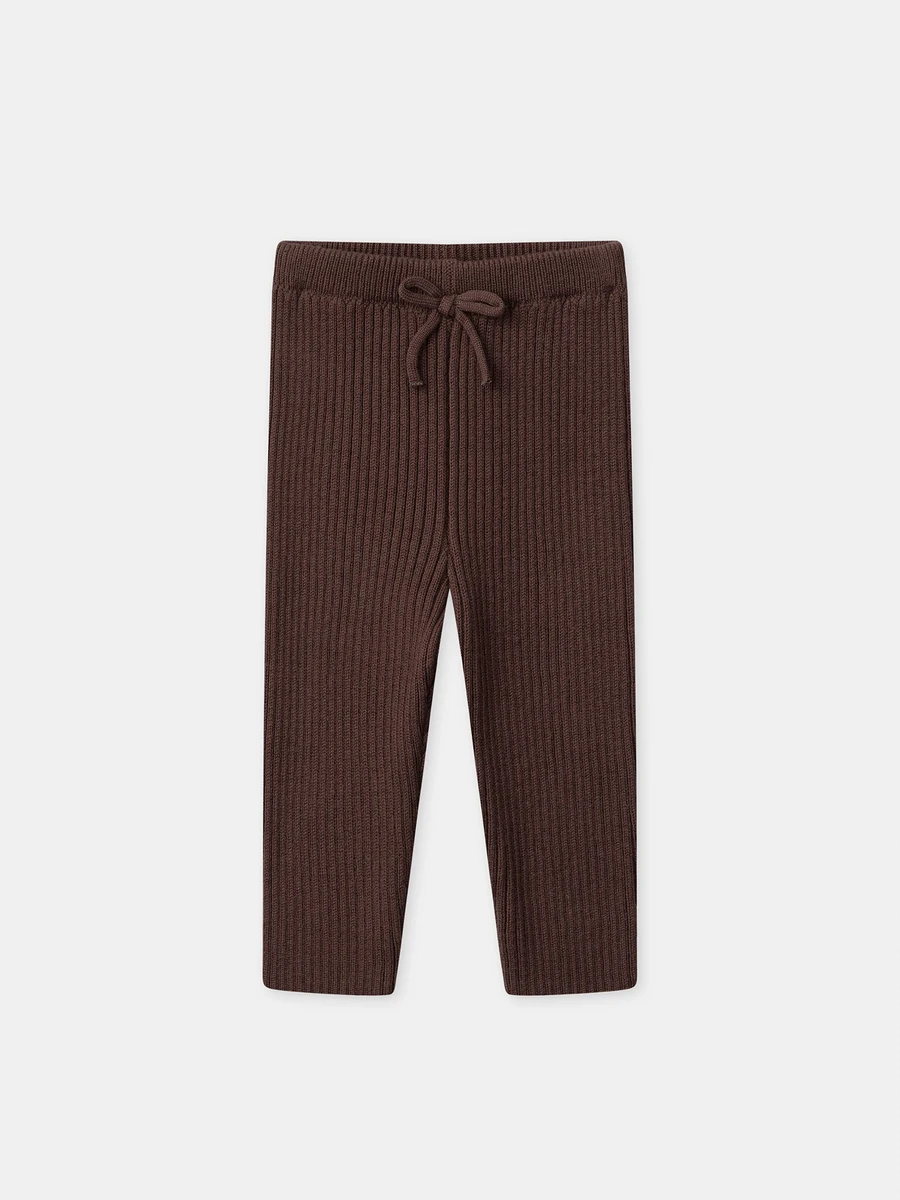 Legging marron foncé Bébé Fille