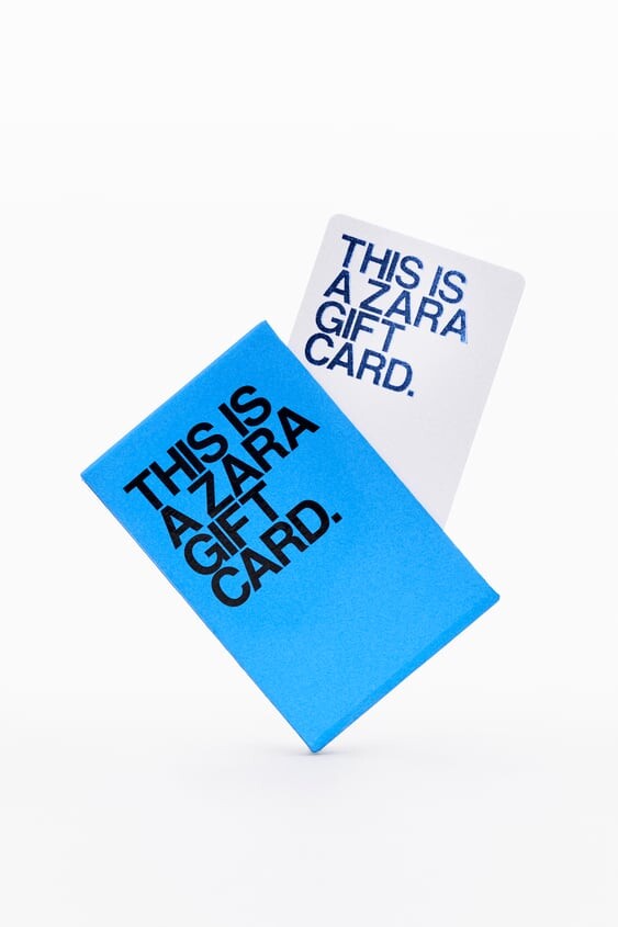 Carte cadeau Zara 