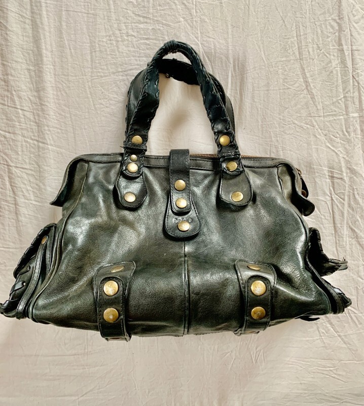 Vintage Chloé Silverado Handbag - Black